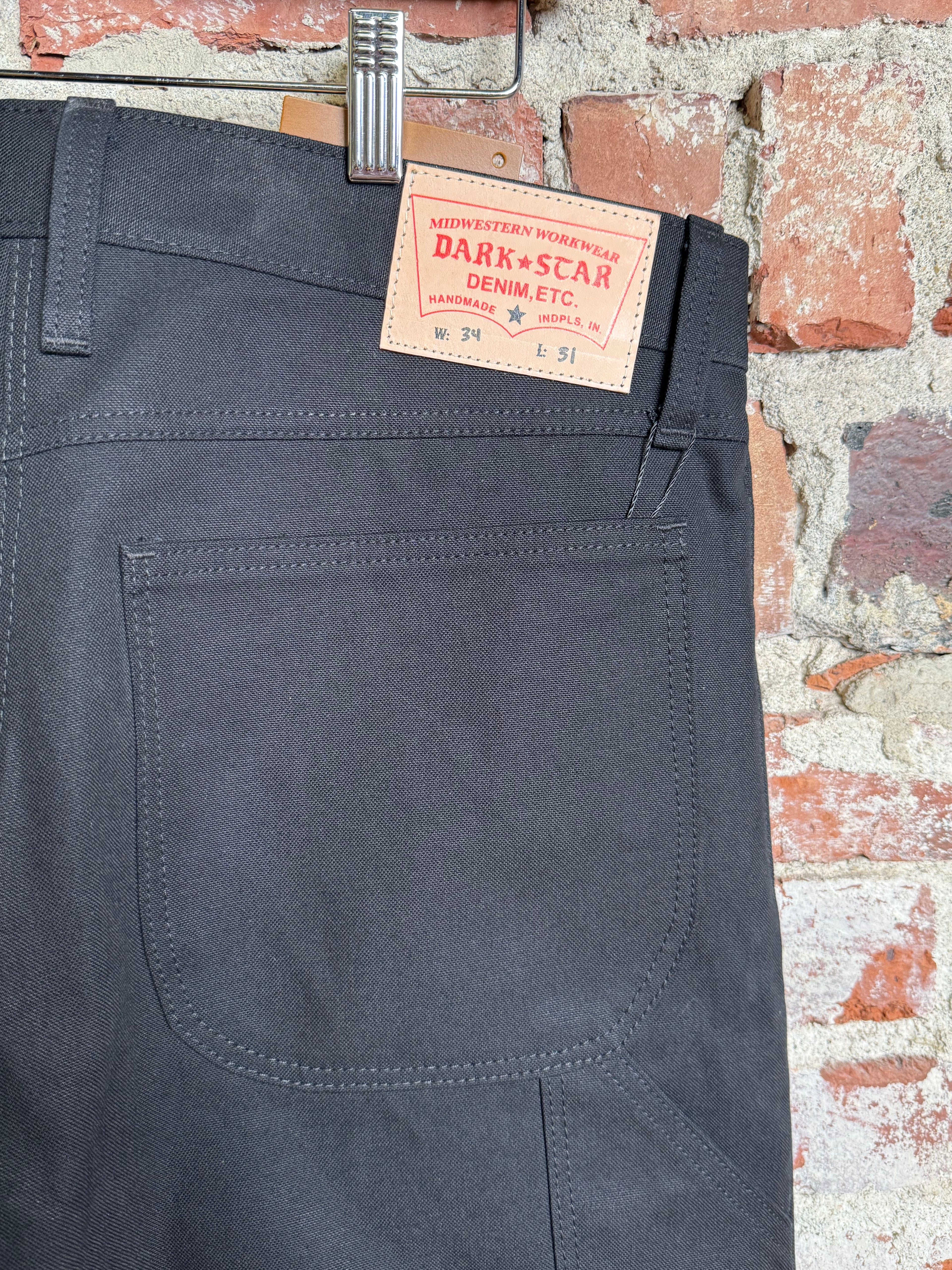 12oz Black Duck Canvas Double Knee Work Pants 34 x 31
