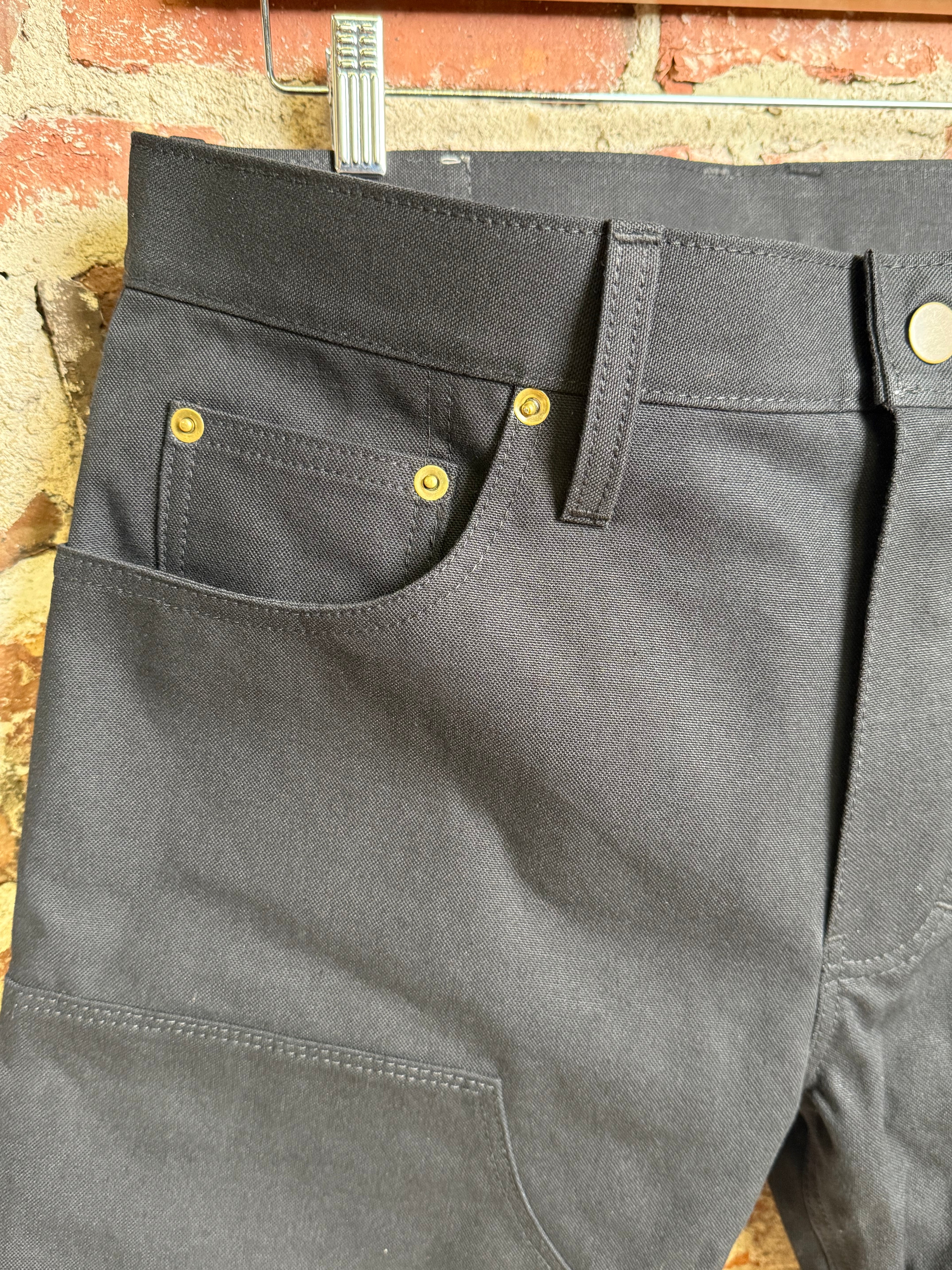 12oz Black Duck Canvas Double Knee Work Pants 34 x 31