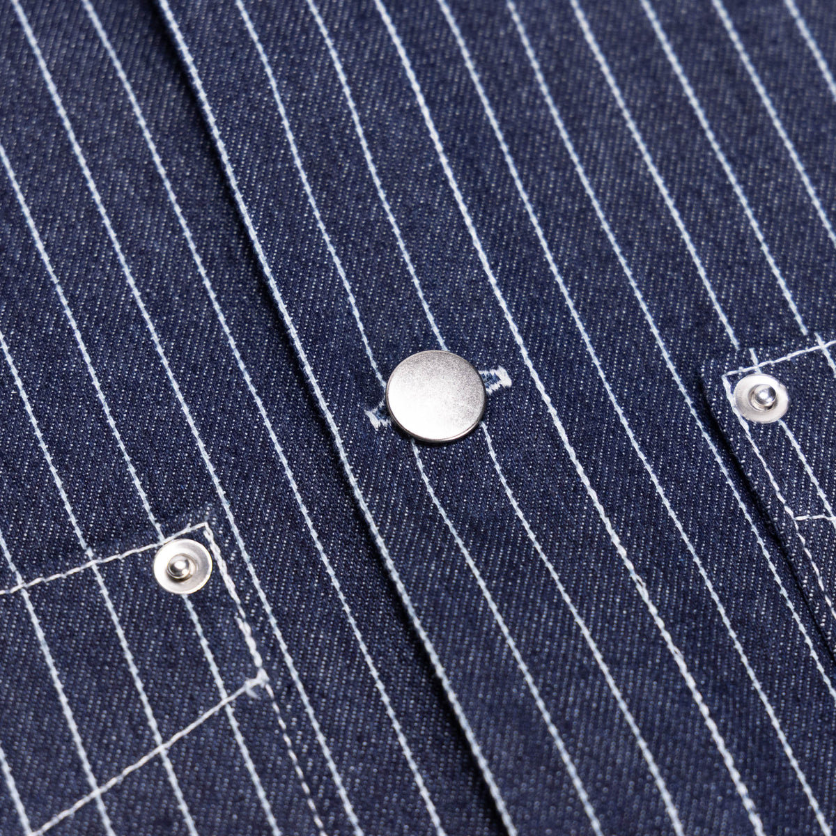 Indigo Pinstripe Trucker Jacket