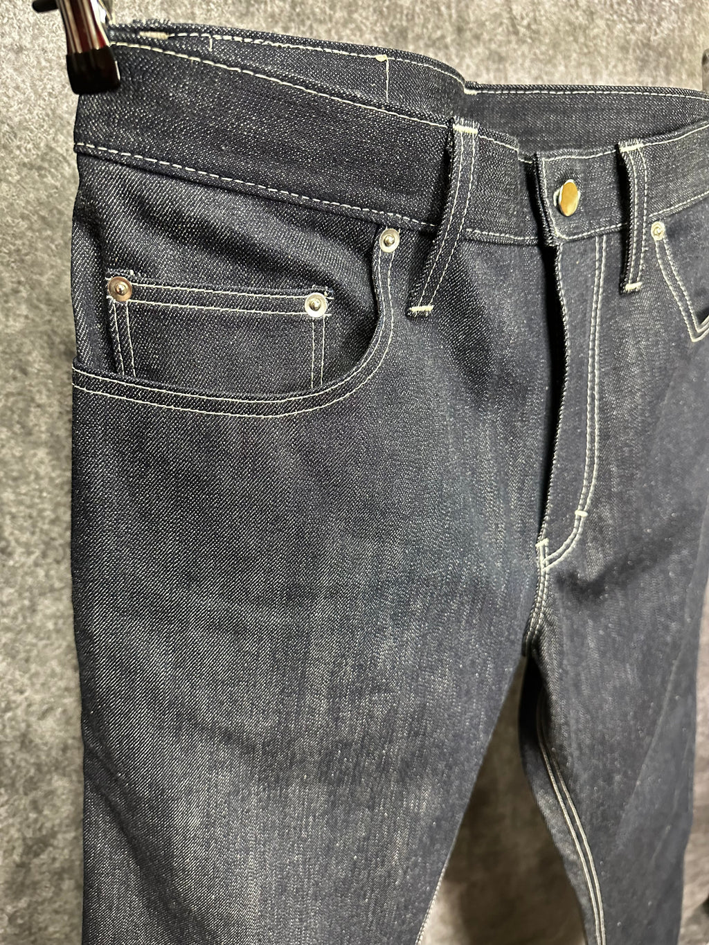 14oz Indigo White Weft Selvedge Denim 34 x 32