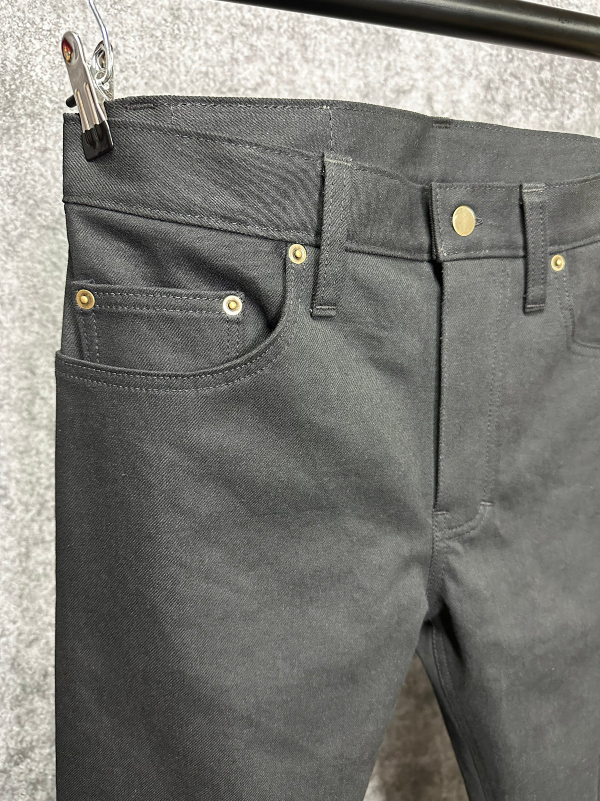 12oz Black/ Black Japanese Denim Jeans 32 x 32