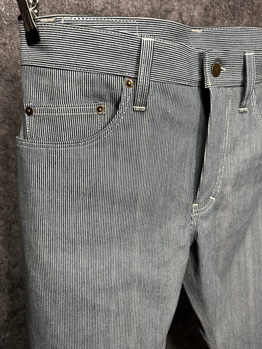 11oz Hickory Stripe Japanese Denim 34 x 30