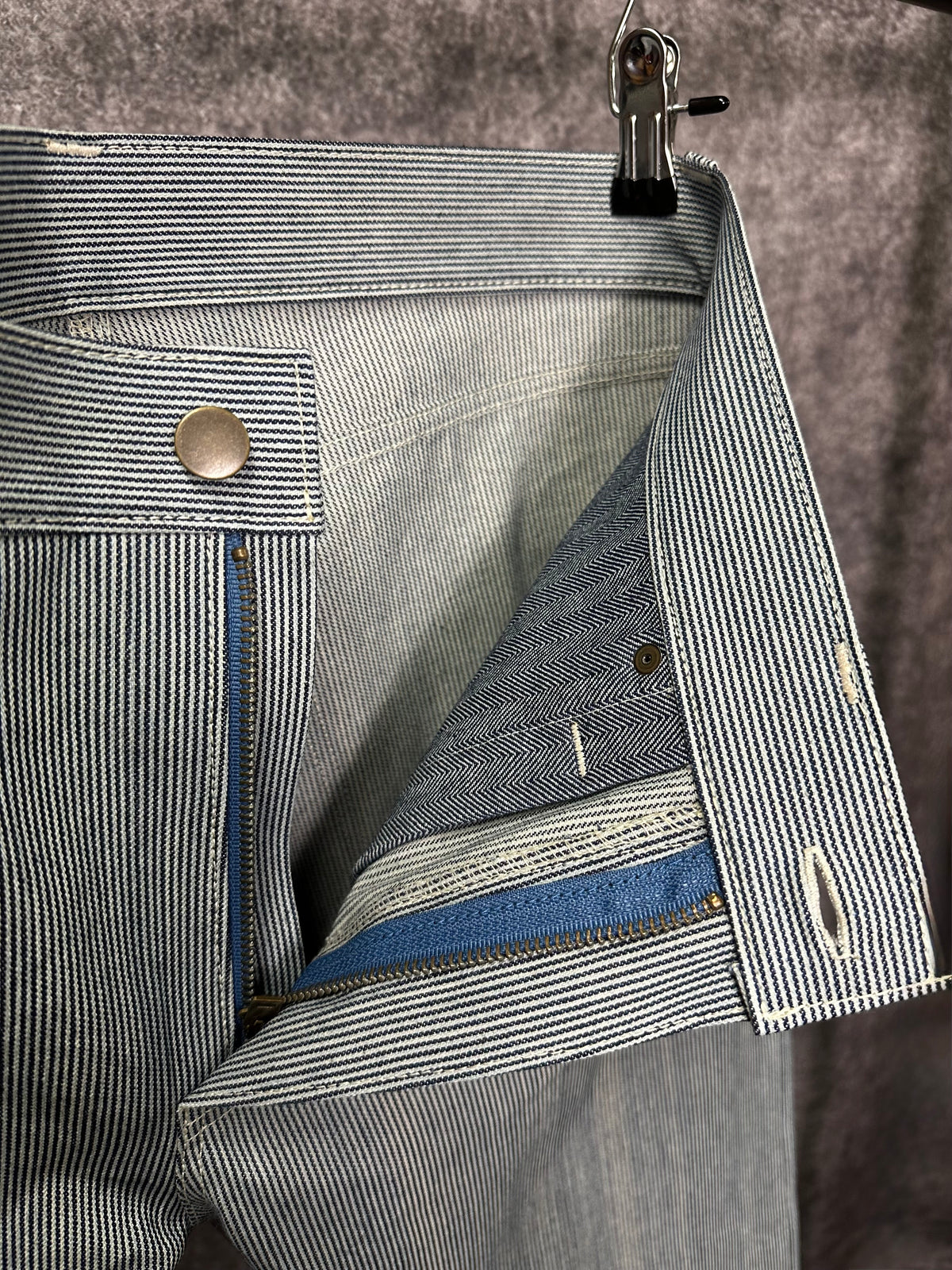 11oz Hickory Stripe Japanese Denim 34 x 30