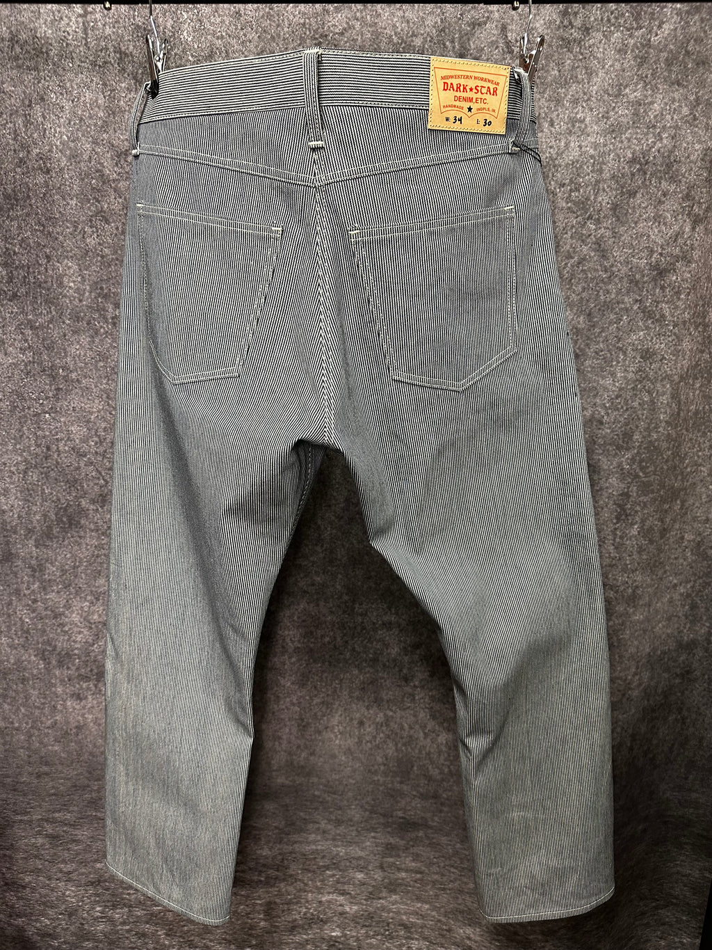 11oz Hickory Stripe Japanese Denim 34 x 30