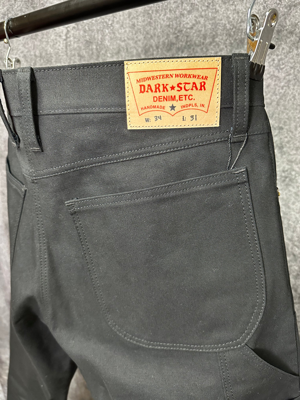 12oz Black Duck Canvas Double Knee Work Pants 34 x 30