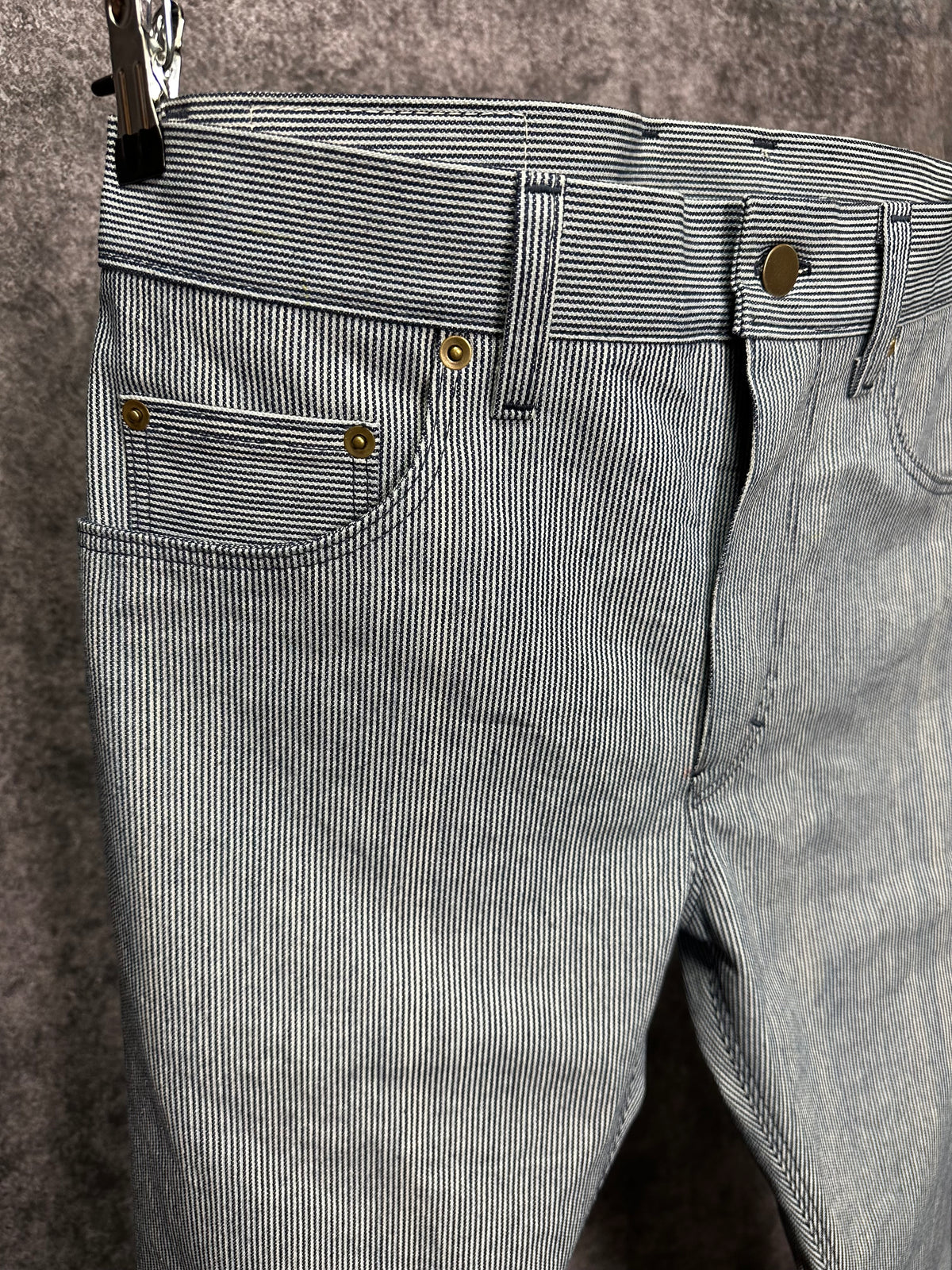 11oz Hickory Stripe Japanese Denim 32 x 32