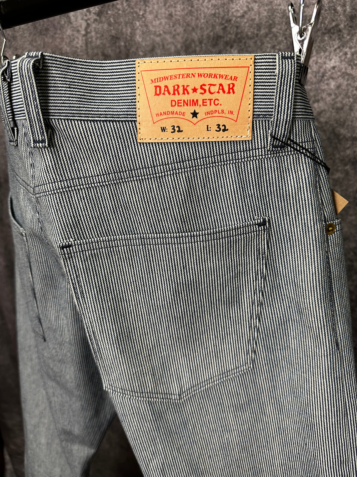 11oz Hickory Stripe Japanese Denim 32 x 32