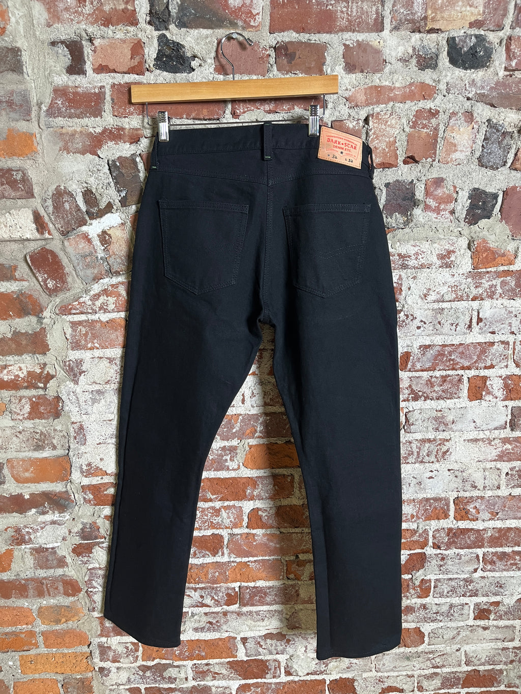 12oz Black/ Black Denim Jeans 32 x 32