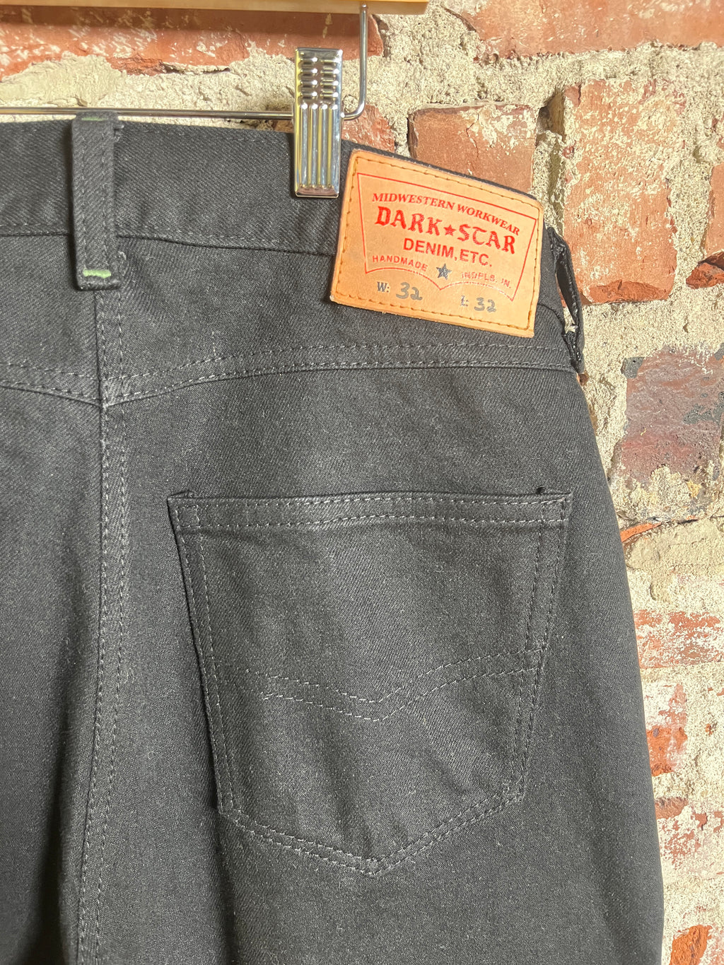 12oz Black/ Black Denim Jeans 32 x 32