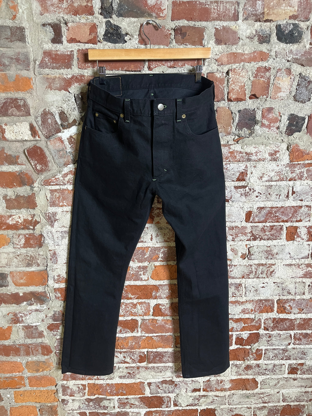 12oz Black/ Black Denim Jeans 32 x 32
