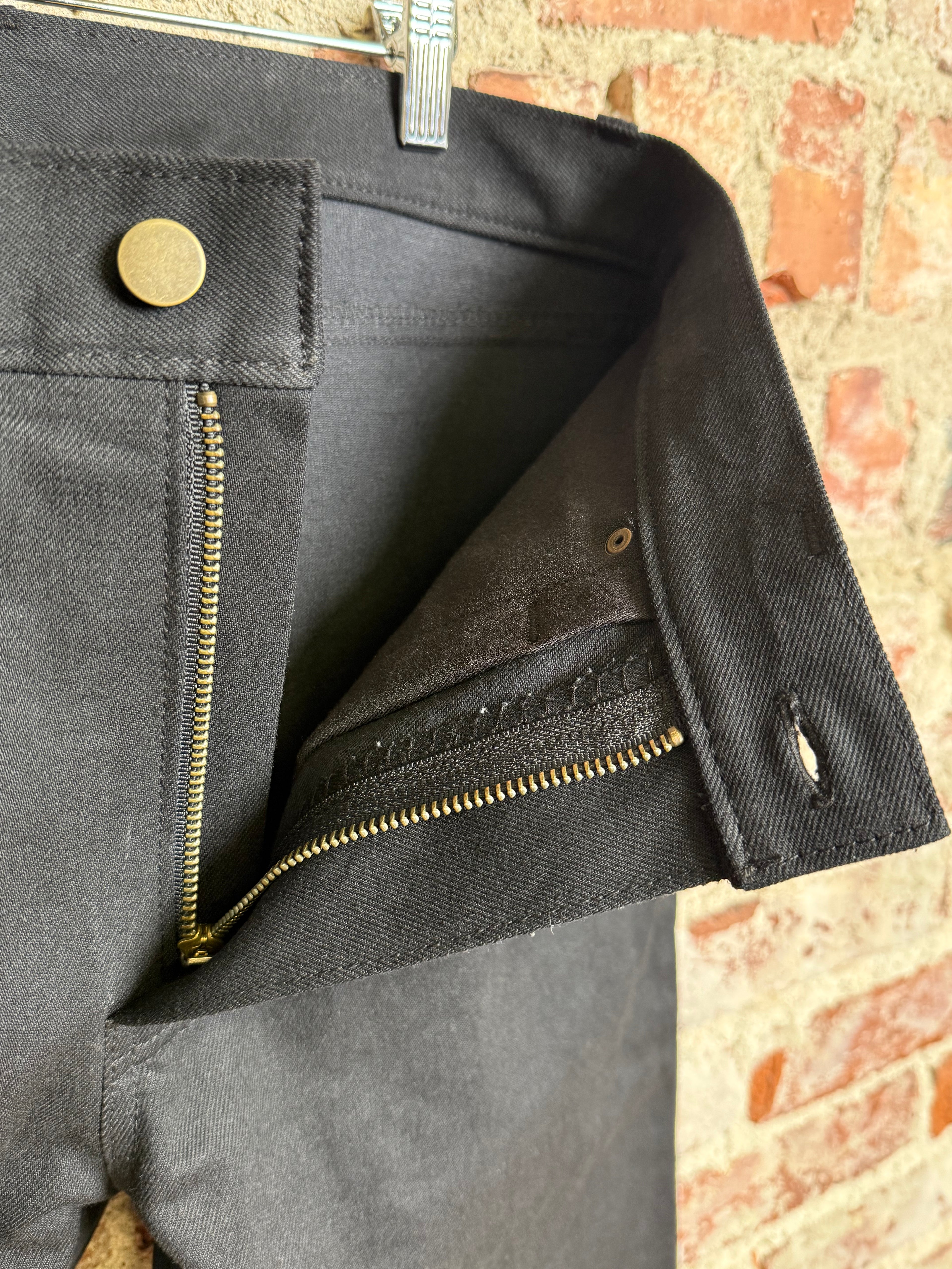 12oz Black/ Black Japanese Denim Jeans 32 x 32