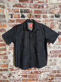 9oz Black Denim Pearl Snap Work Shirt (M)