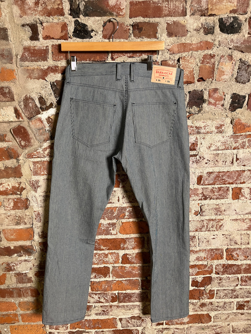 11oz Hickory Stripe Japanese Denim 32 x 32
