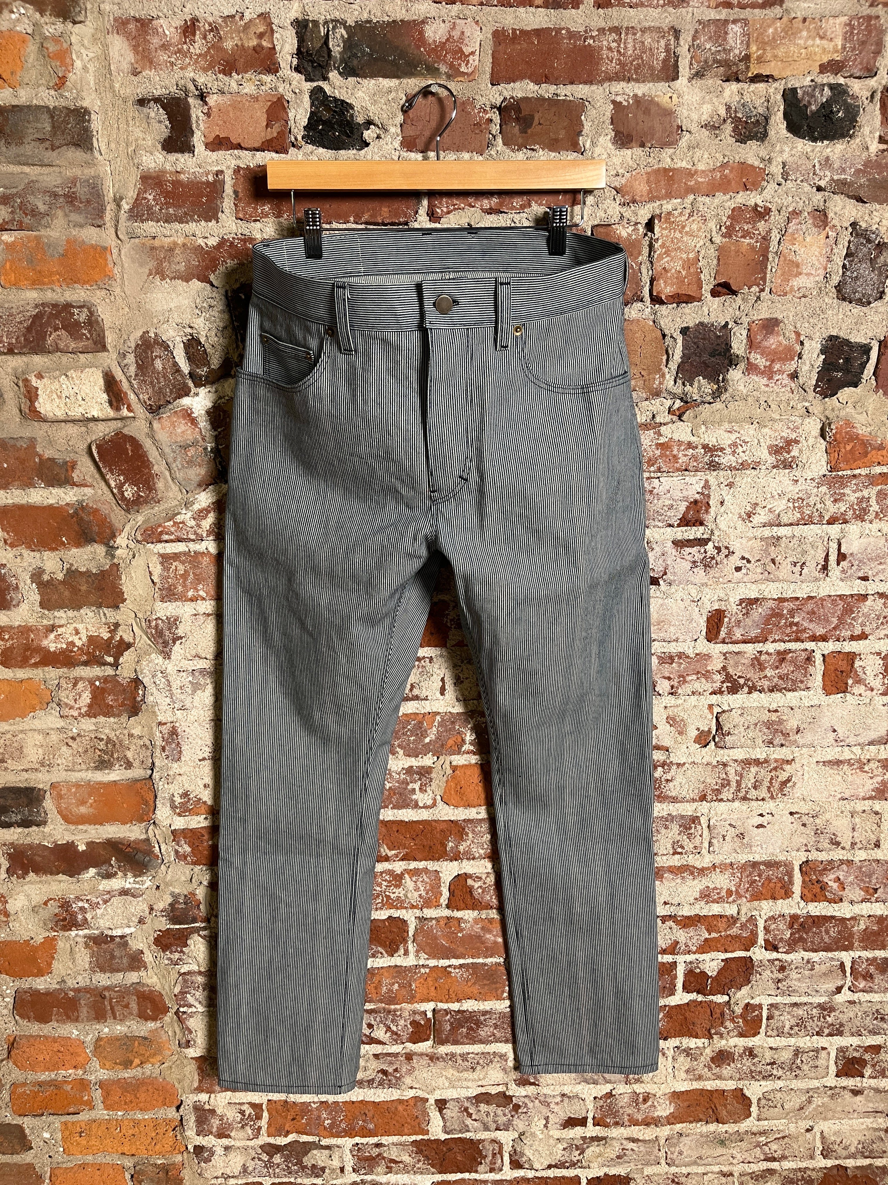 11oz Hickory Stripe Japanese Denim 32 x 32
