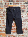 12oz Dark Indigo Brown Weft Selvedge 34 x 32