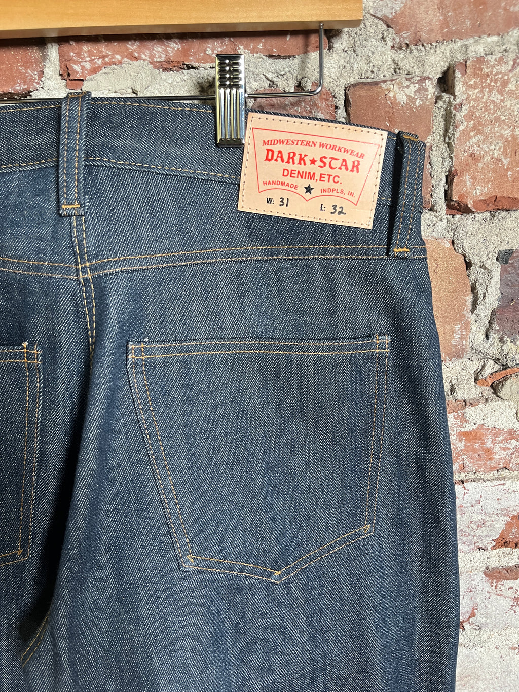 14oz Indigo Selvedge with Button Fly 31 x 32