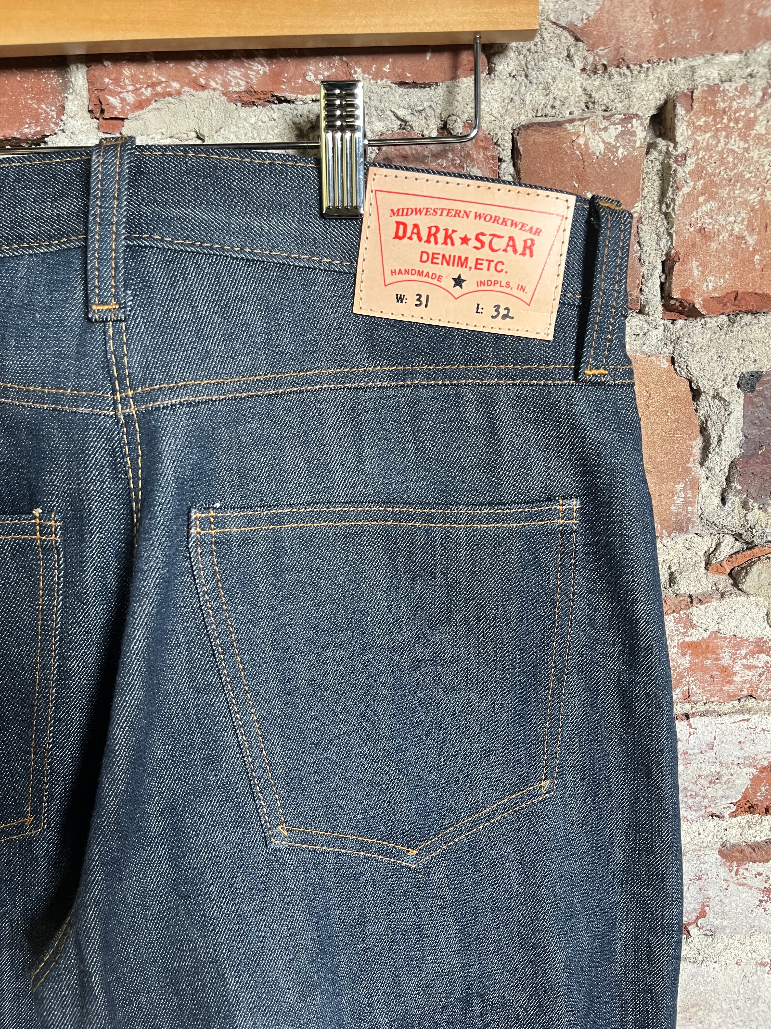 14oz Indigo Selvedge with Button Fly 31 x 32