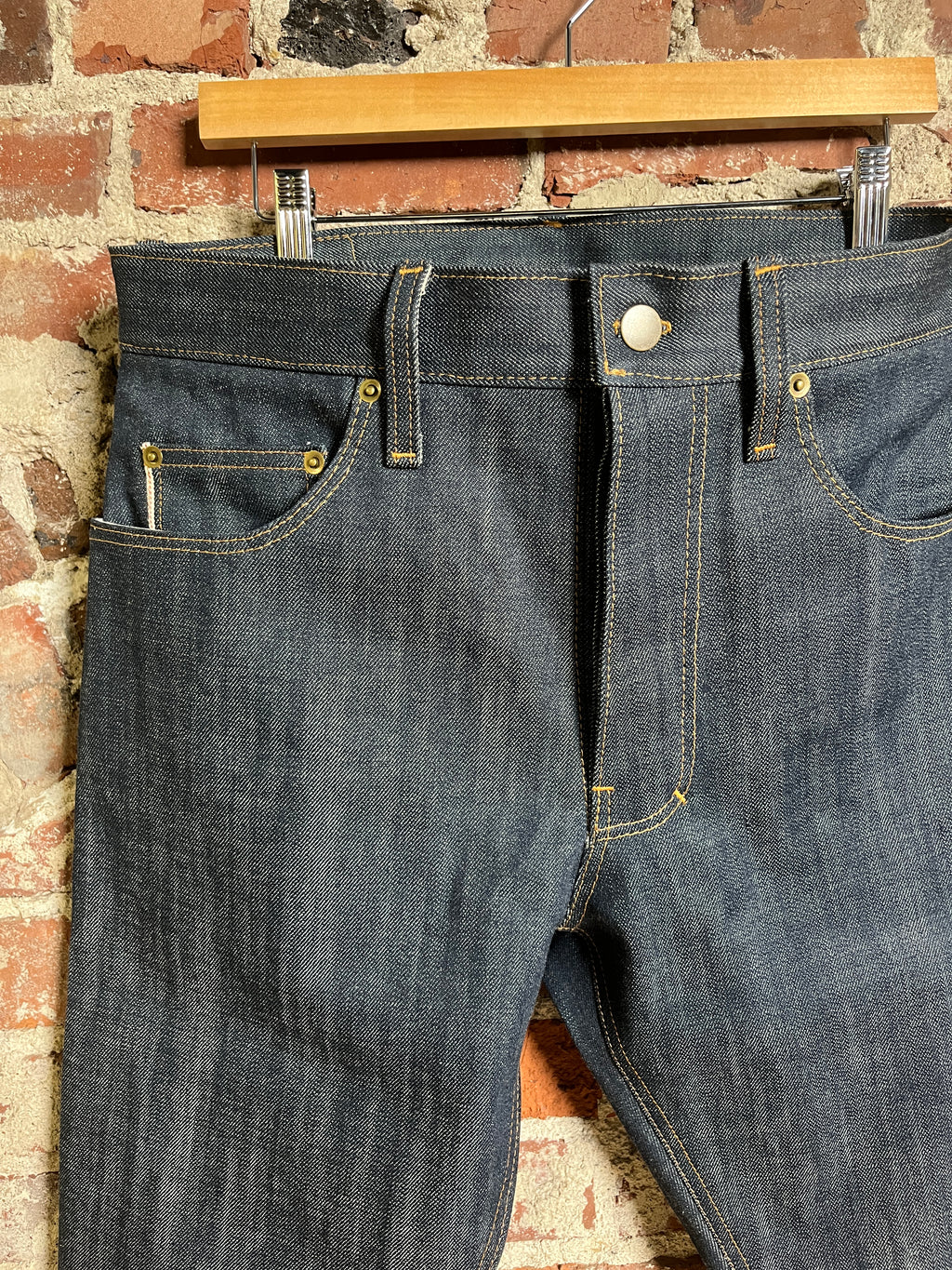 14oz Indigo Selvedge with Button Fly 31 x 32