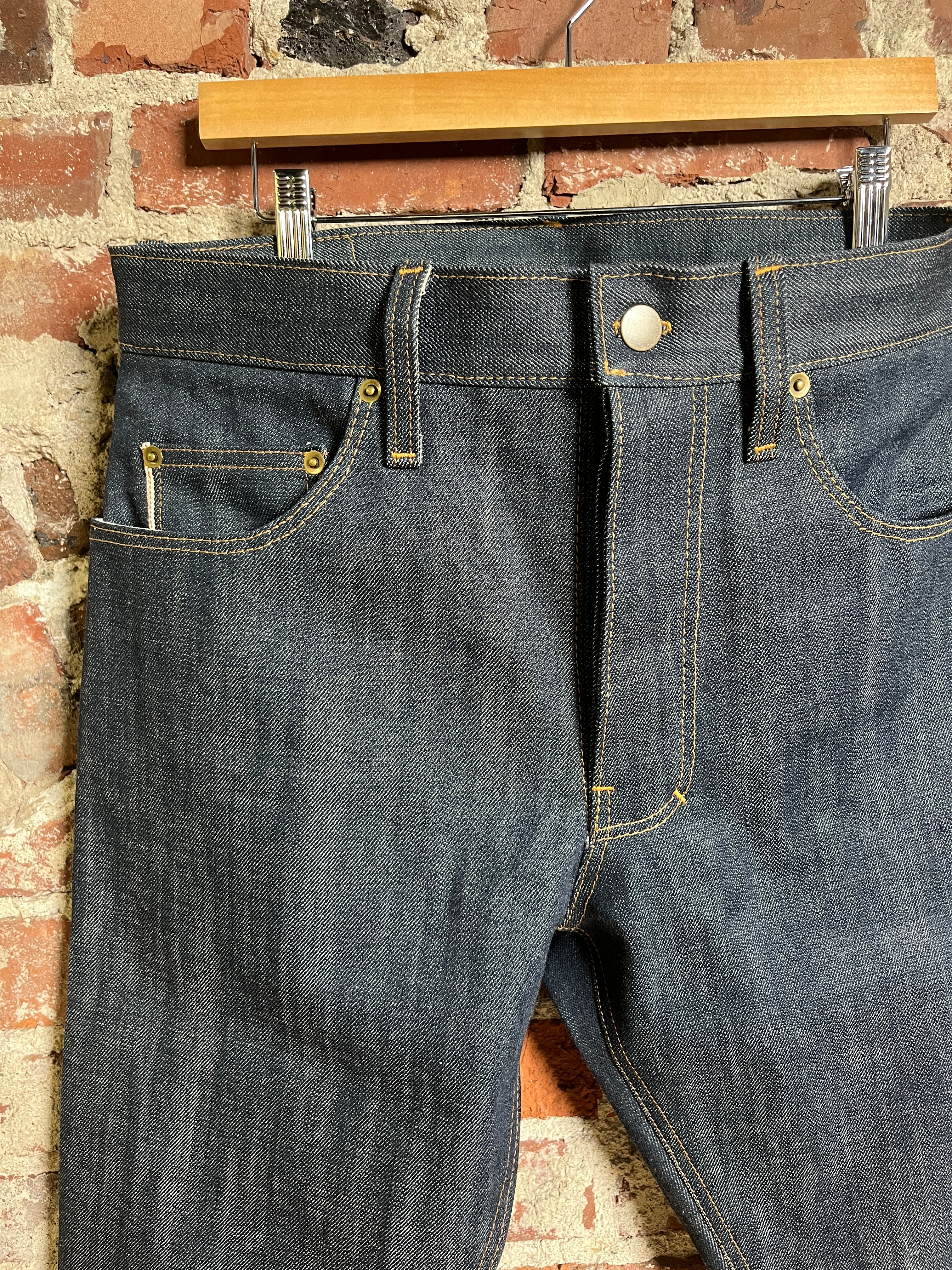 14oz Indigo Selvedge with Button Fly 31 x 32