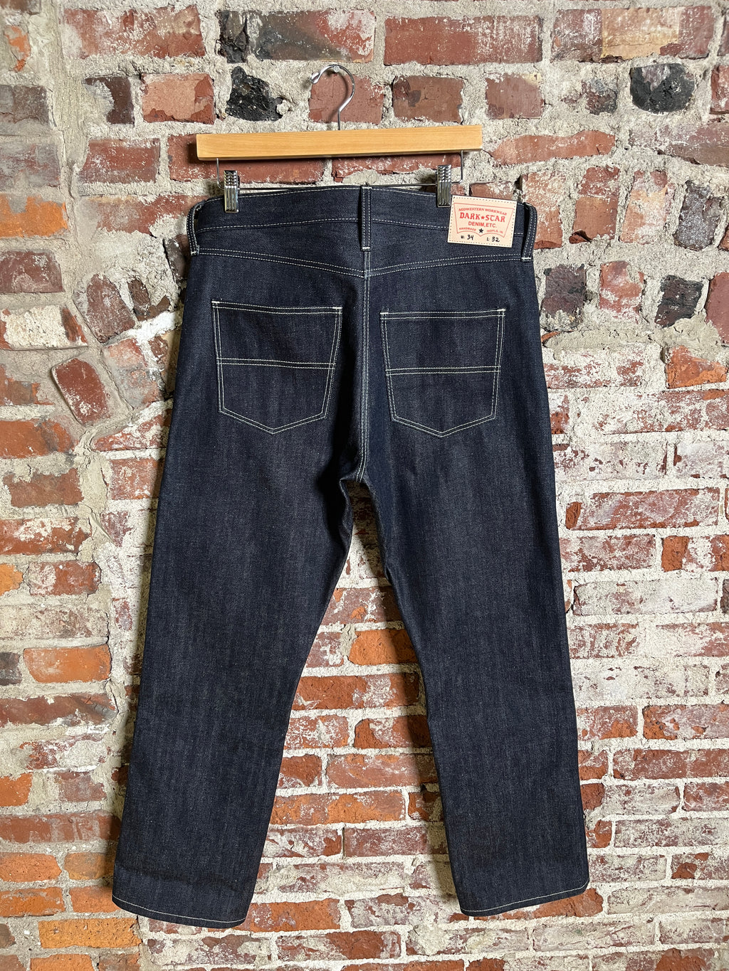 14oz Indigo White Weft Selvedge Denim 34 x 32