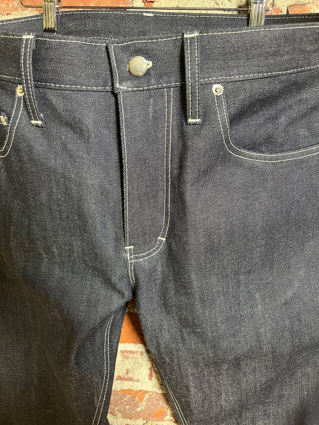 14oz Indigo White Weft Selvedge Denim 34 x 32