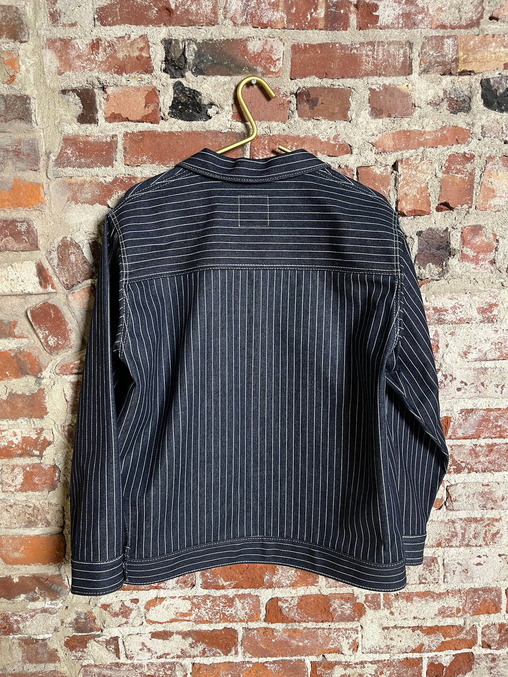 12oz Indigo Pinstripe Chore Jacket (M)