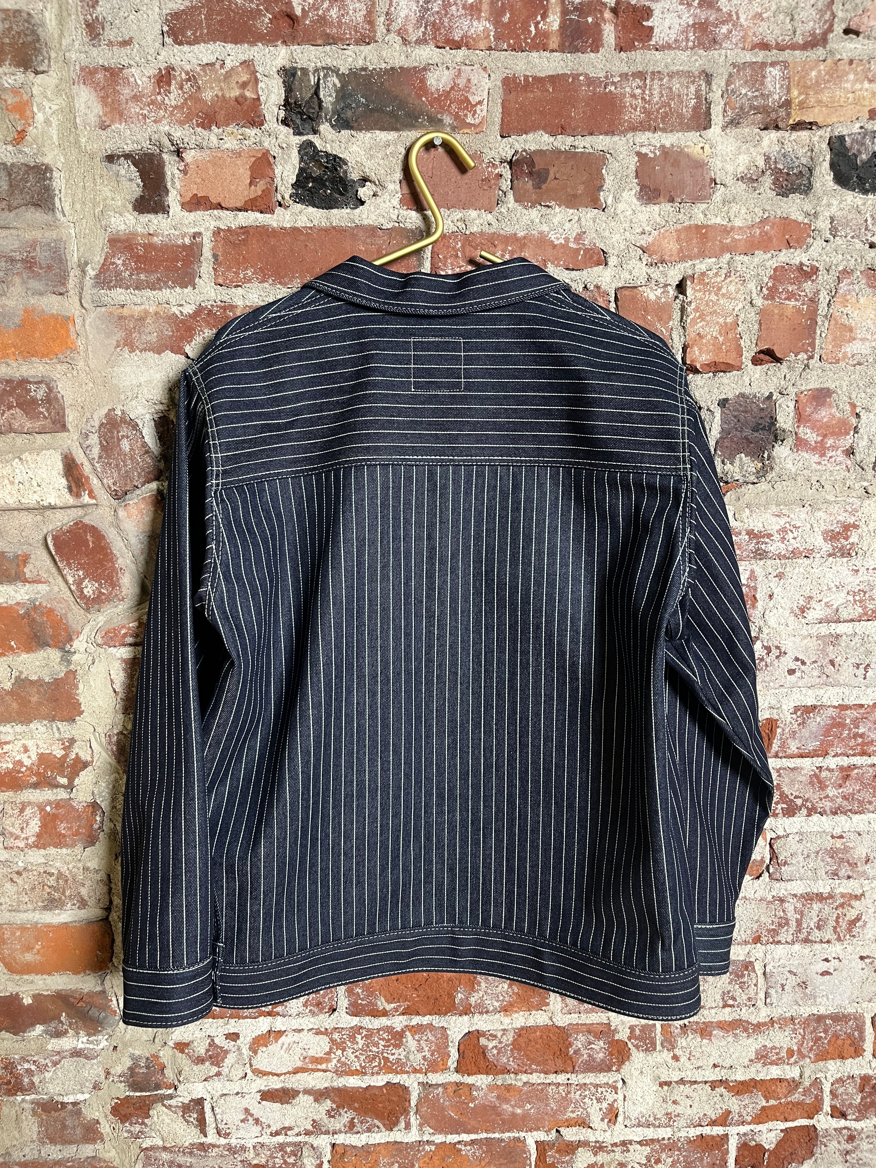 12oz Indigo Pinstripe Chore Jacket (M)