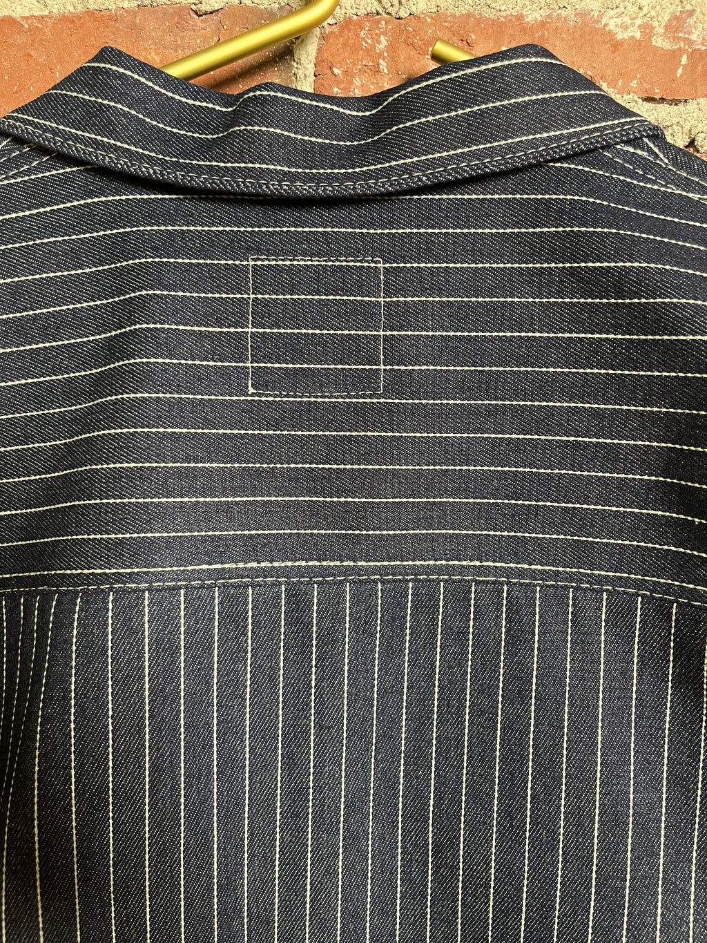 12oz Indigo Pinstripe Chore Jacket (M)