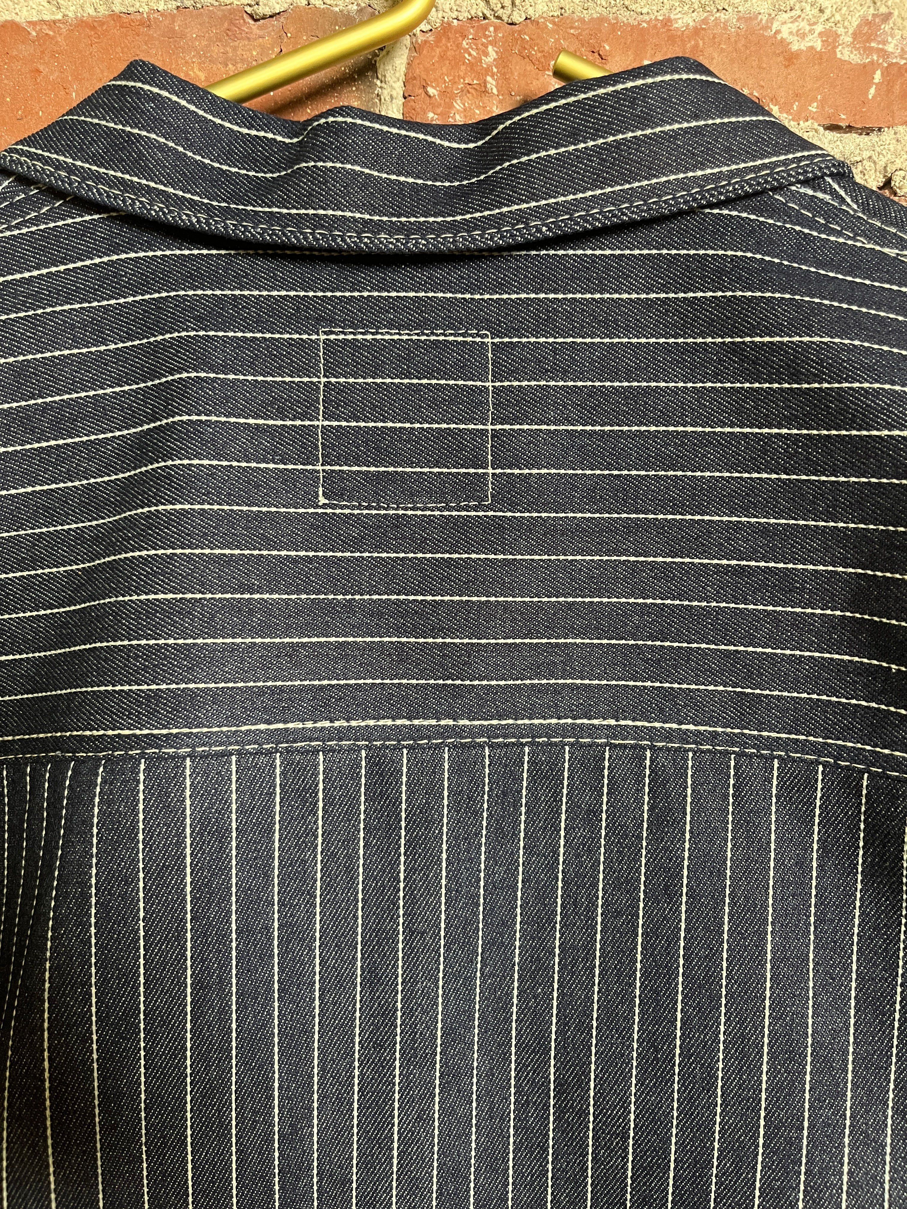 12oz Indigo Pinstripe Chore Jacket (M)