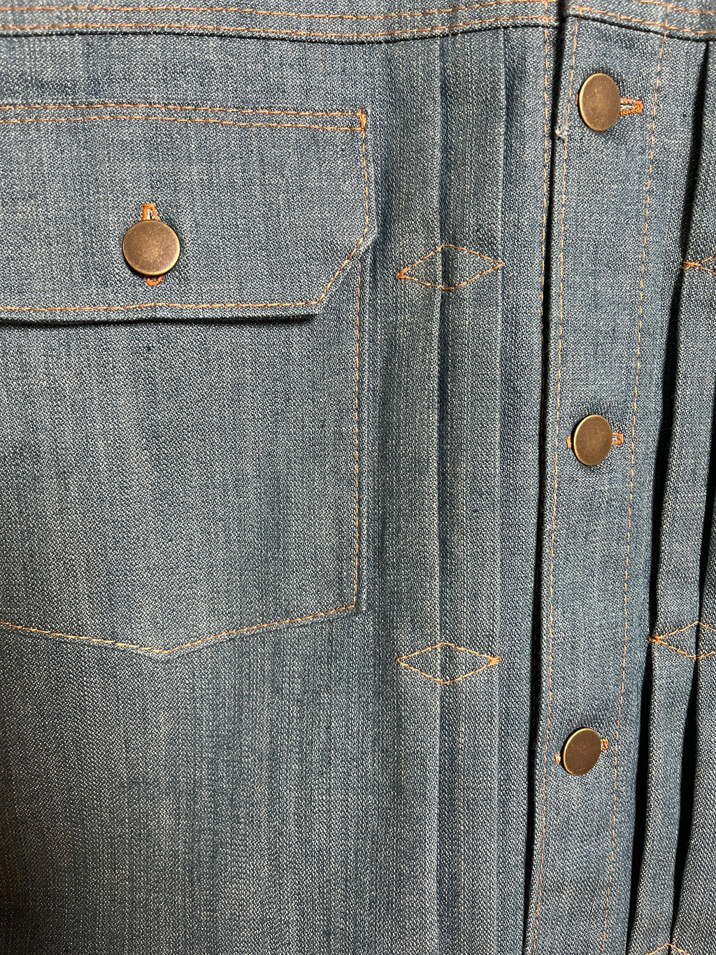 12oz Light Indigo Japanese Denim Trucker Jacket (M)