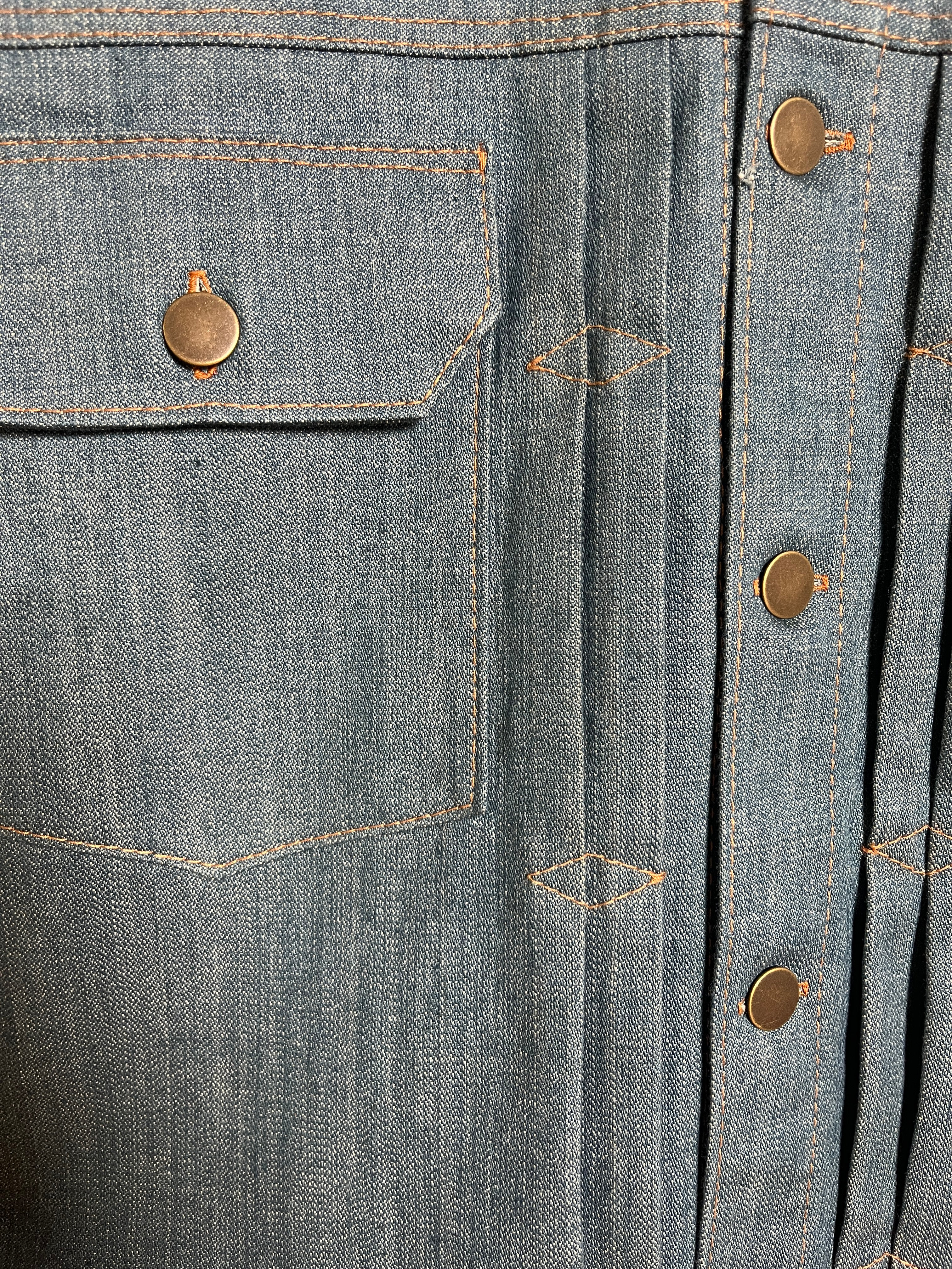 12oz Light Indigo Japanese Denim Trucker Jacket (M)