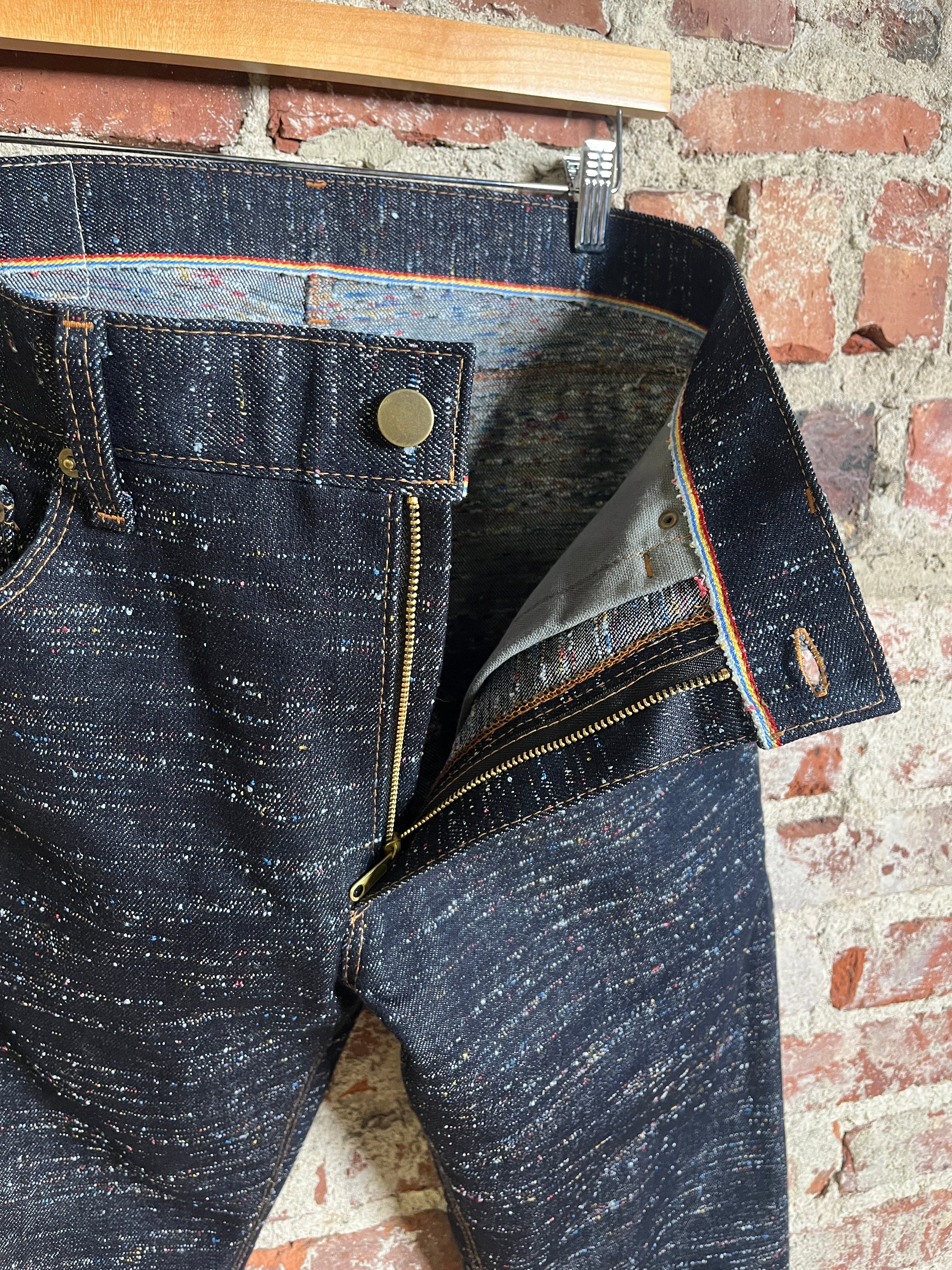 14oz Rainbow Nep Selvedge Denim 32 x 32