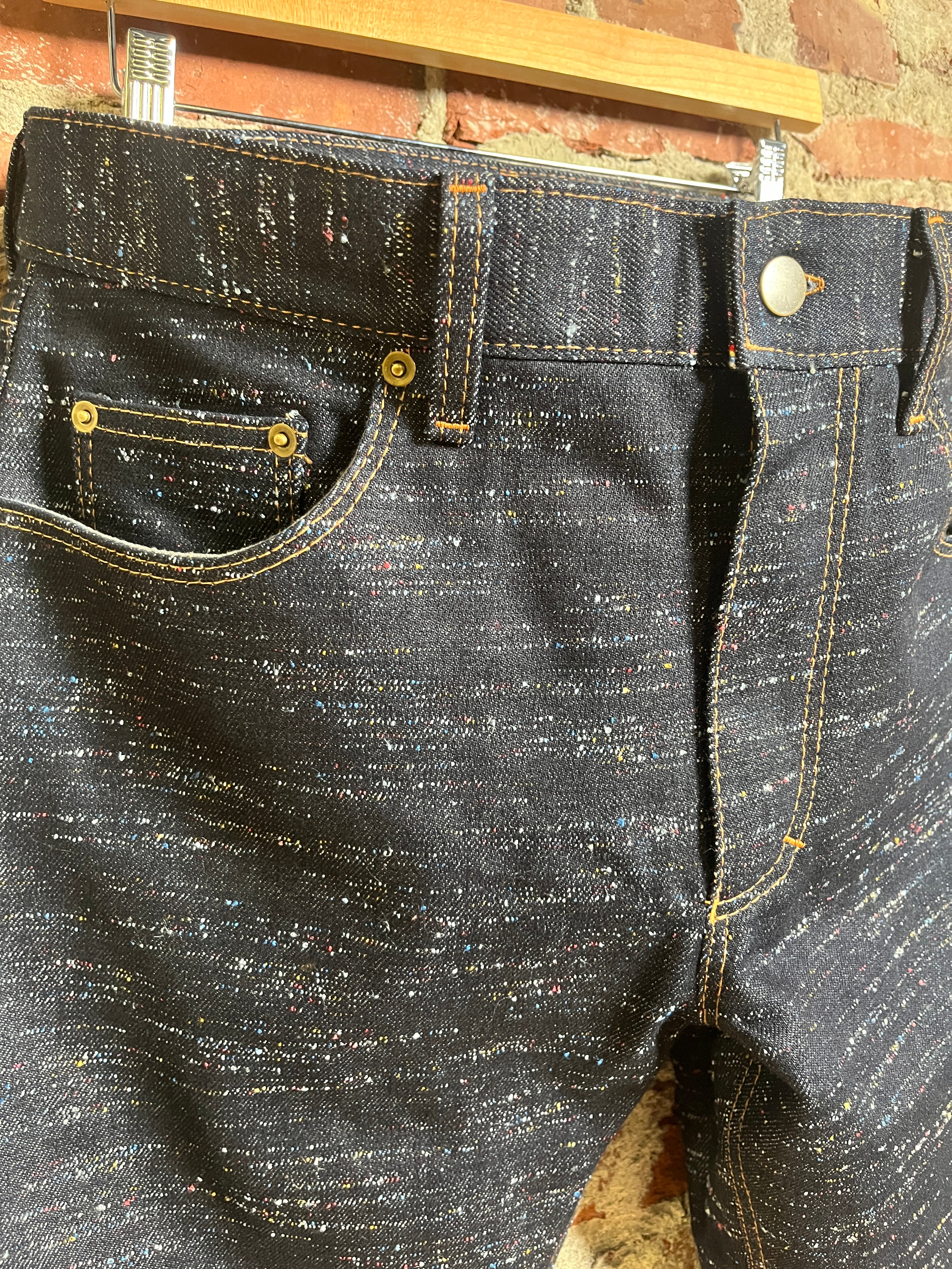 14oz Rainbow Nep Selvedge Denim 32 x 32