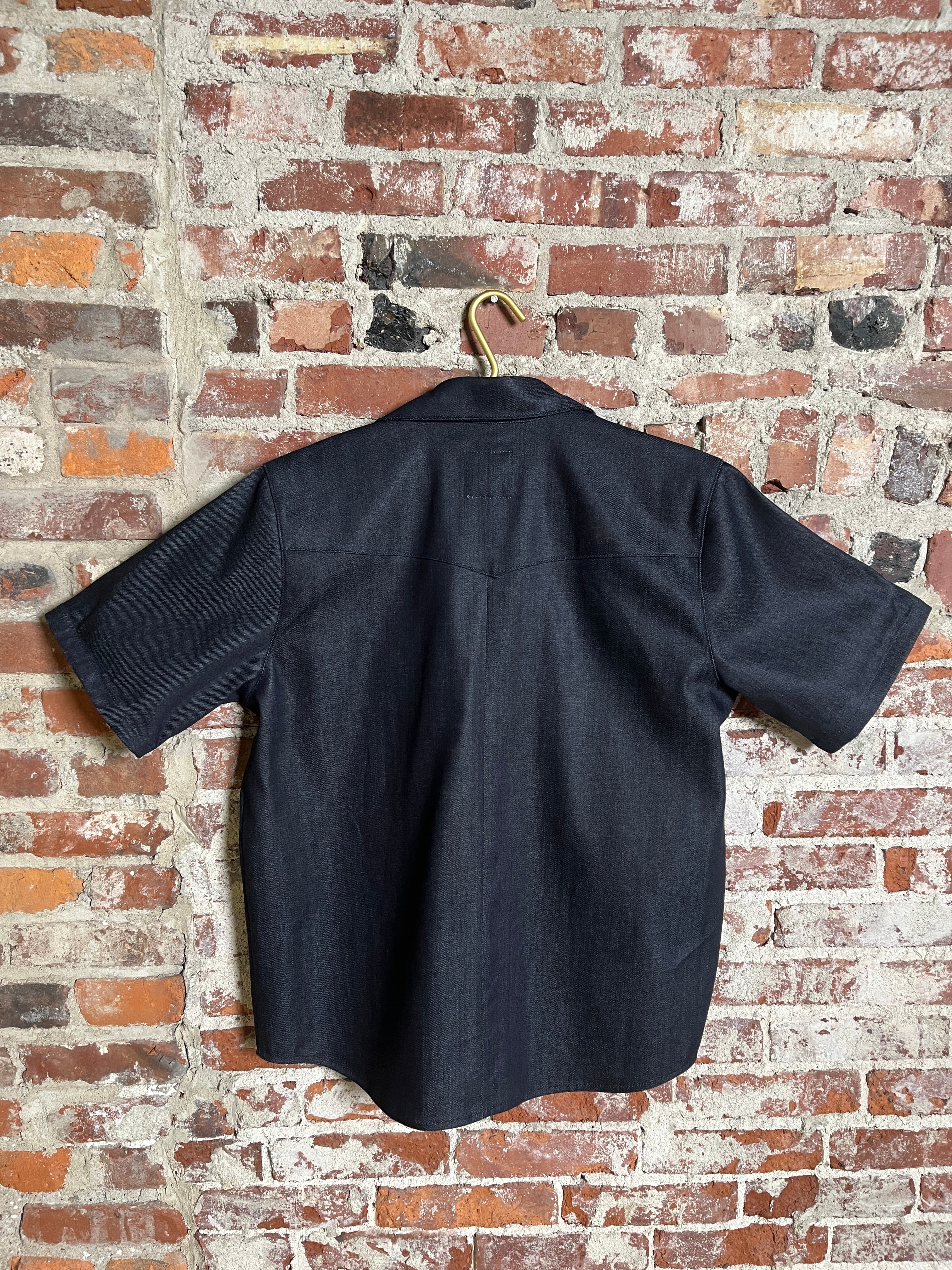9oz Indigo Selvedge Pearl Snap Western Shirt (XL)